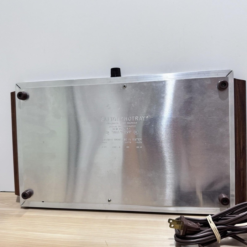 VTG Salton HOTRAY Electric Food Warmer WORKS Model #H924 Series N 250 W 120 V - Picture 6 of 16